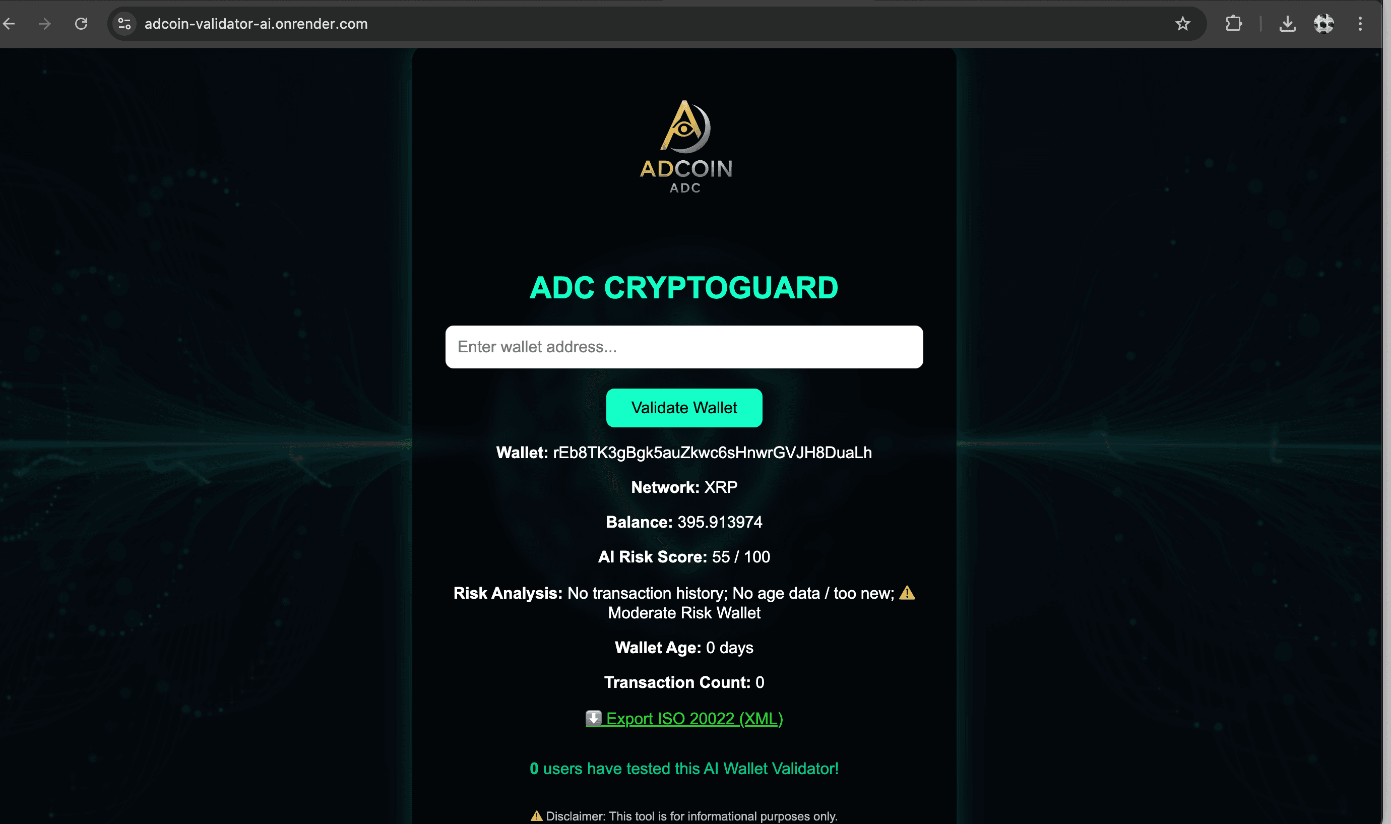 ADCX Lab: Open-Source ISO 20022 Stateless Validator | Giveth